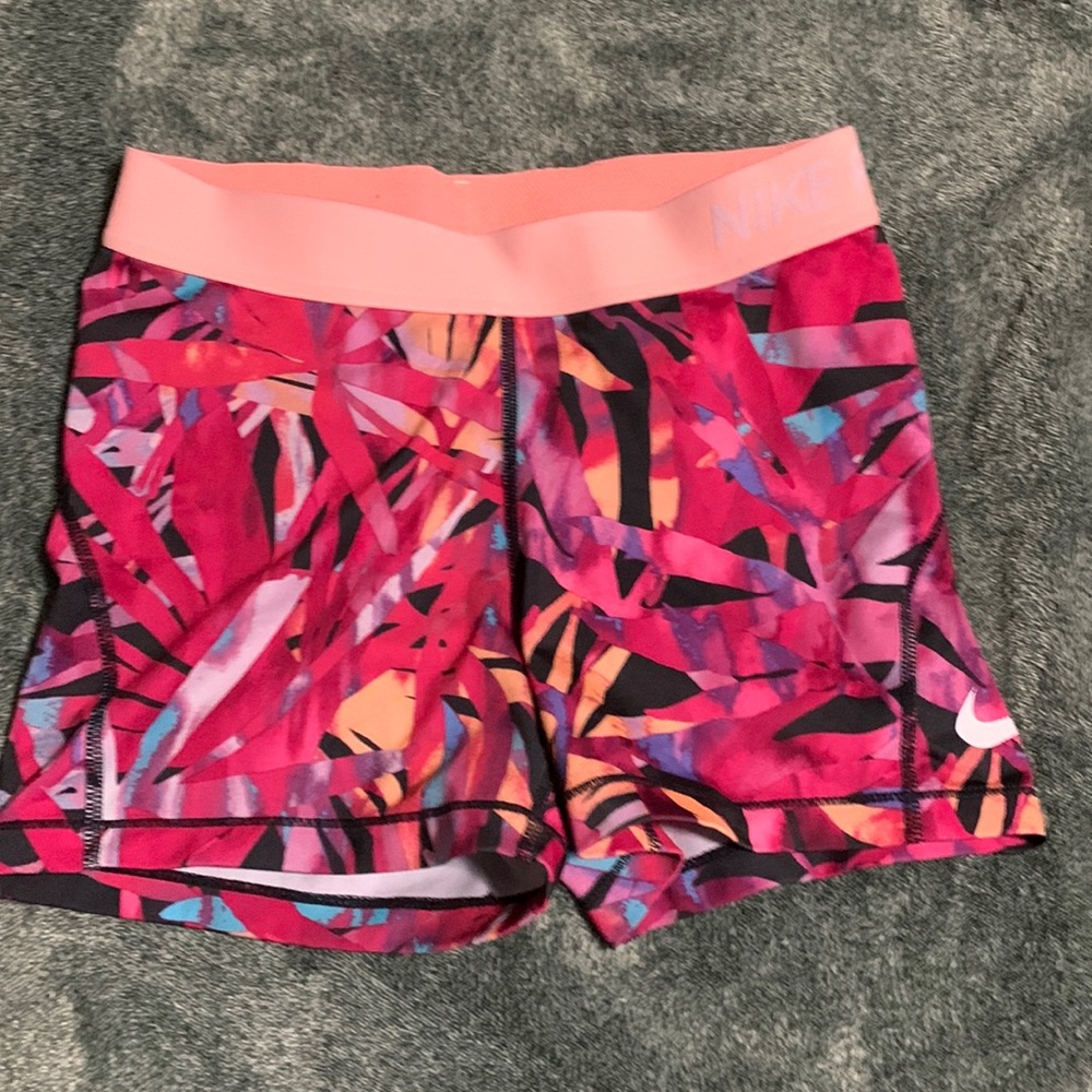 Nike pro tropical print women’s medium spandex